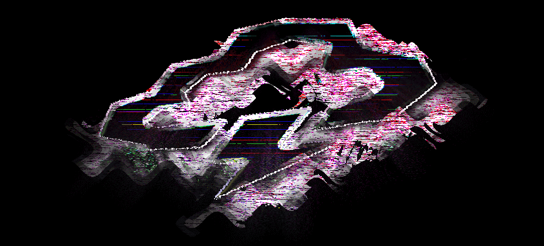 thundercloud logo in a maximalist style